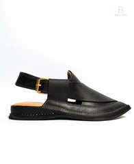 Double Sole Black Zalmi Leather Handmade - Baashis