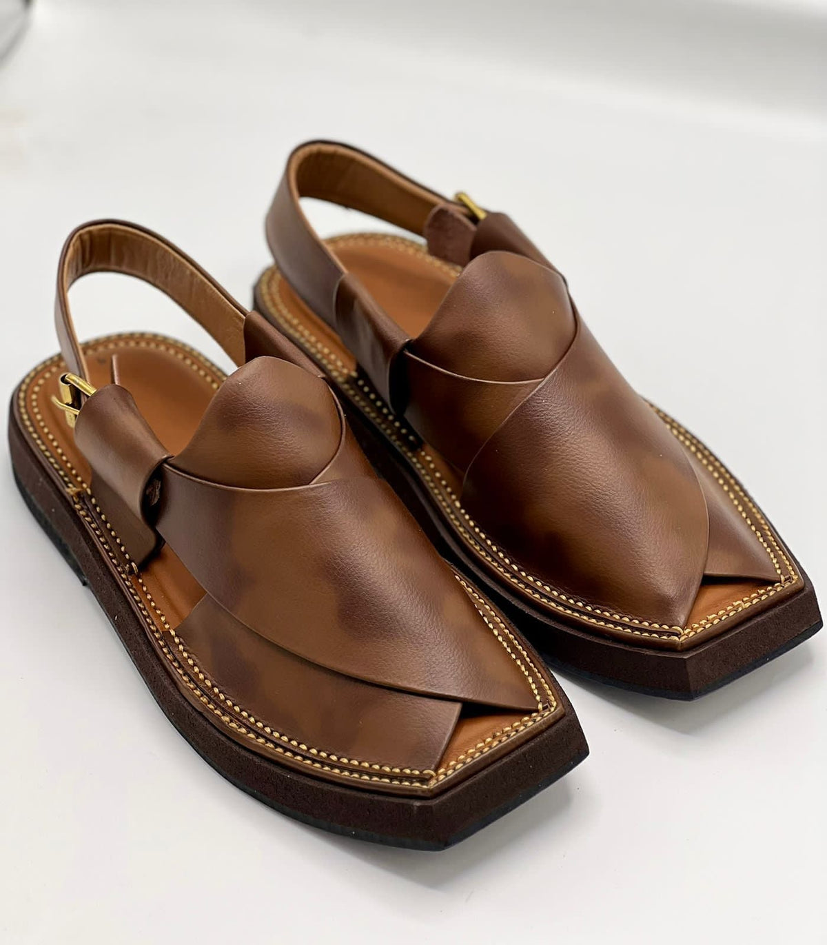 Double Shade Kaptaan Peshawari Chappal - Baashis