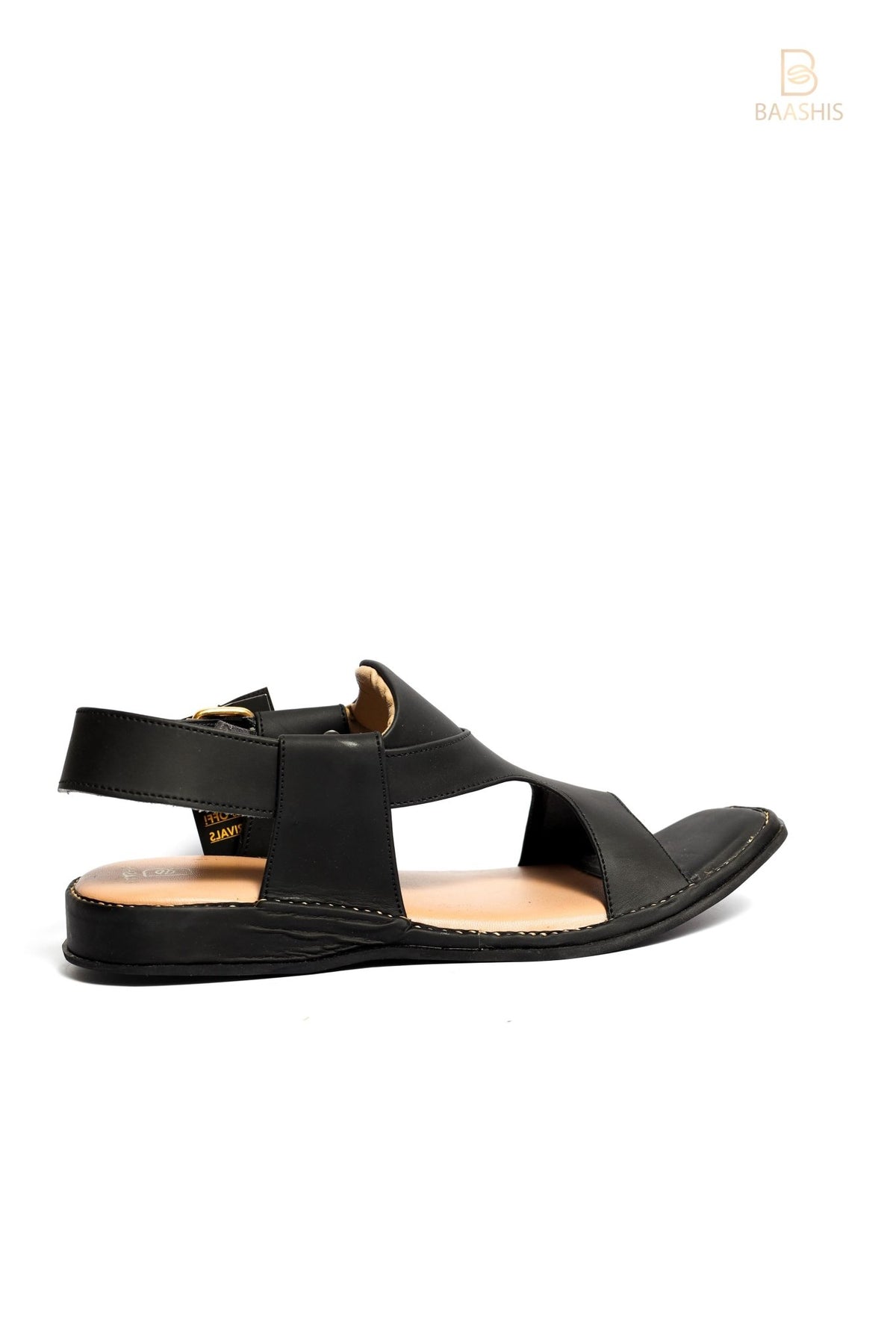 Peshawar Zalmi Panjedar BLACK Chappal Pure Leather Handmade - BaashisFOOTWEAR