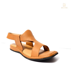 Peshawar Zalmi Panjedar Brown Chappal Pure Leather Handmade - Baashis