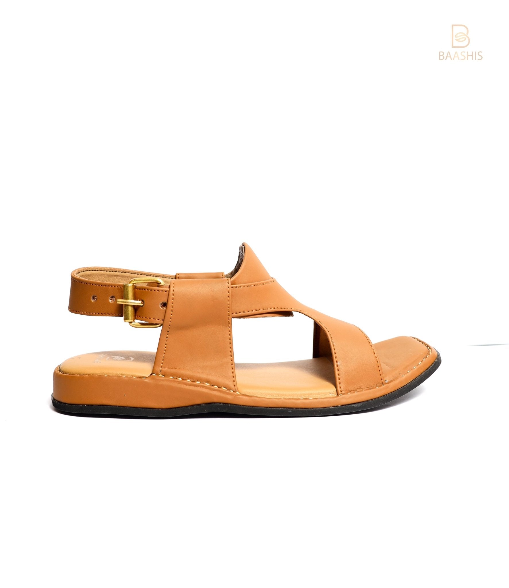 Peshawar Zalmi Panjedar Brown Chappal Pure Leather Handmade - Baashis