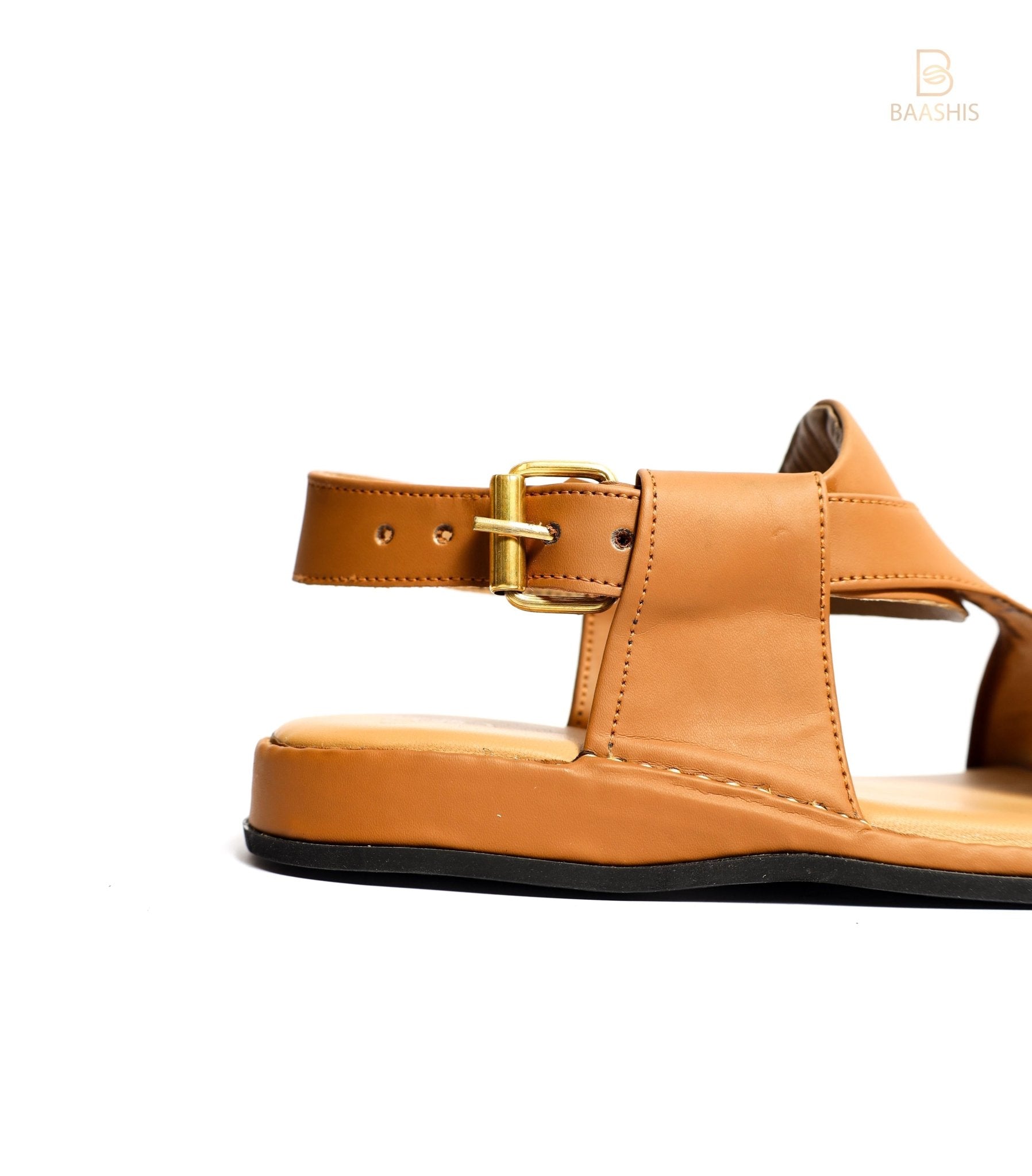 Peshawar Zalmi Panjedar Brown Chappal Pure Leather Handmade - Baashis